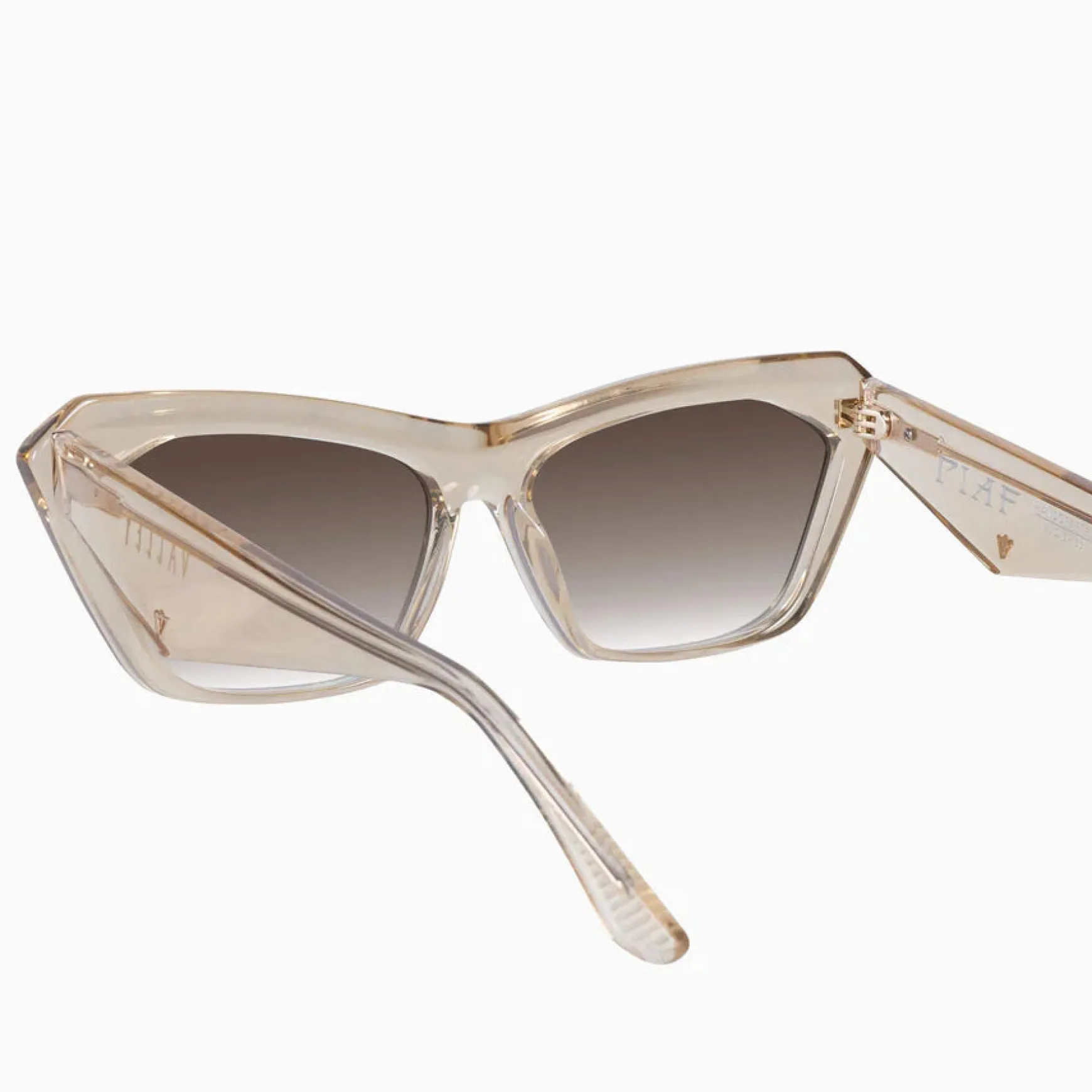 Valley Eyewear Piaf - Champagne w. Gold Metal / Brown Gradient Lens