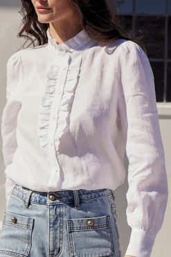 Zoe Kratzmann Dialect Top - Porcelain