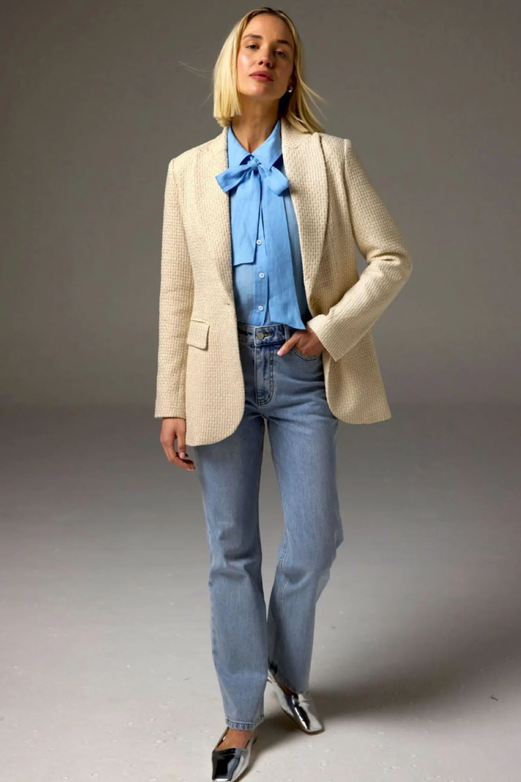 Zoe Kratzmann Emporium Jacket - Ecru Boucle
